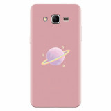 Husa silicon pentru Samsung Grand Prime, Saturn On Pink