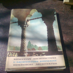RUMANIAN ARCHITECTURE. L'ARCHITECTURE ROMAINE. ROMANISCHE ARCHITEKTUR