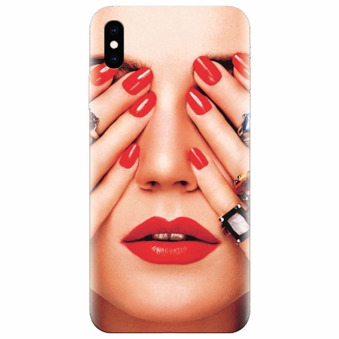 Husa silicon pentru Apple Iphone XS Max, Rings On All Fingers