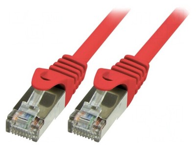 Cablu Patch F/UTP 5e Ecranat 5m Roșu foto