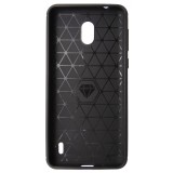 Husa Forcell Carbon silicon neagra pentru Nokia 2