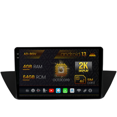 Navigatie BMW X1 (2009-2015), Android 13, V-Octacore 4GB RAM + 64GB ROM, 10.36 Inch - AD-BGV10004+AD-BGRKIT394 foto