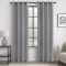 Set 2 Draperii Blackout, 226 x 140 cm, Prindere pe sina cu Inele, Gri - CN