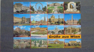 AUSTRIA - 16 VEDERI CU PRINCIPALELE OBIECTIVE TURISTICE DIN VIENA - CIRCULATA, foto