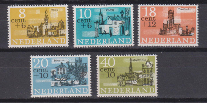 OLANDA 1965 CLADIRI MI. 843-847 MNH