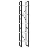 Cumpara ieftin Biblioteca cu 5 rafturi, alb, 40x30x175 cm, lemn prelucrat