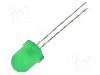 Dioda LED, 8mm, verde, 5cd, 20mA, 2,6...3,8V, LUCKYLIGHT - 804PGD2C-G5-2B
