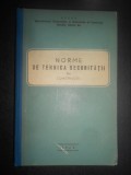 Norme de tehnica securitatii in constructii (1960, editie cartonata)