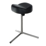 Suport pentru pedichiura, inaltime reglabila 51-66 cm, tapiterie piele ecologica neagra
