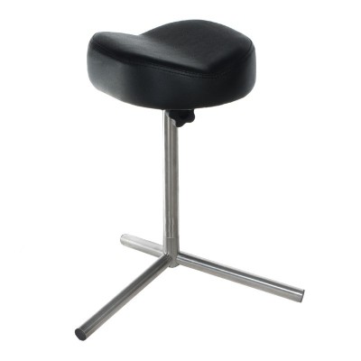 Suport pentru pedichiura, inaltime reglabila 51-66 cm, tapiterie piele ecologica neagra foto