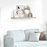 vidaXL Raft de perete suspendat, stejar, 90x23,5x3,8 cm, MDF 323880