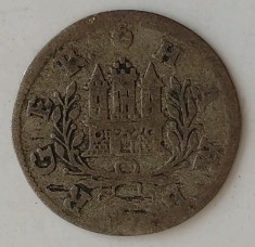 Moneda Hamburg - 1 Schilling 1726 - IHL - Argint