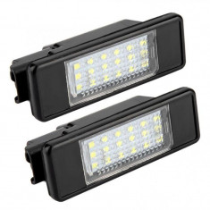 Set Lampi Numar Inmatriculare Led Citroen DS3 2009-2015 3 Usi Hatchback PC101-7603