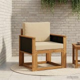 vidaXL Canapea Medie pentru Exterior Lemn Solid de Acacia natural 3438822