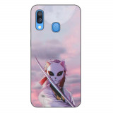 Husa compatibila cu Samsung Galaxy A40 Silicon Gel Tpu Model Demon Slayer Sabito