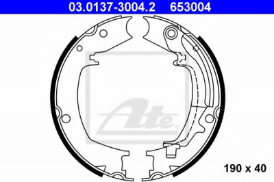 Set saboti frana, frana de mana HYUNDAI TUCSON (JM) (2004 - 2010) ATE 03.0137-3004.2 foto