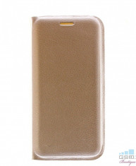 Husa Flip Cover Samsung Galaxy S7 edge G935 Gold foto