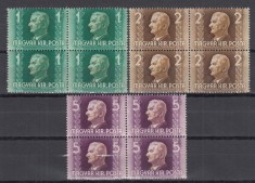 UNGARIA 1941 MIKLOS HORTHY PERECHE SERIA IN BLOC DE 4 TIMBRE MNH