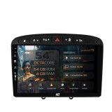 Navigatie Peugeot 308 408 (2008-2013) 4GB RAM Android 13 Octacore Slot Sim 4G DSP GPS Wi-FI Carplay Android Auto USB Bluetooth Waze Touchscreen 9 inch