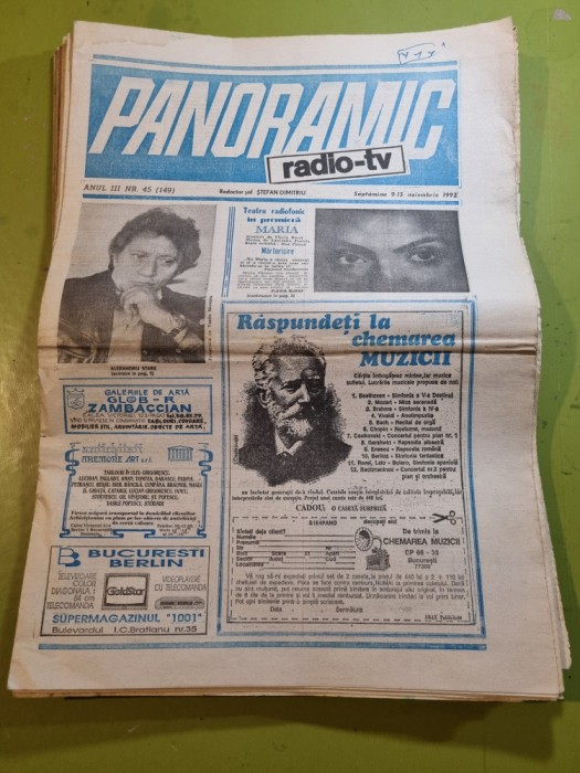 panoramic radio tv 9 -15 noiembrie 1992