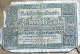 BNKSTR01DE Bancnotă Germania - 10 Mark 1920 (Zehn Mark), Reichsbanknote, Republica de la Weimar