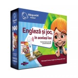 Pachet Raspundel Istetel, creion si carte Engleza si joc, in acelasi loc