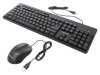 Kit Birou Negru USB A cu Cablul US Layout 1,5m
