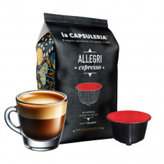 Cafea Allegri Espresso, 10 capsule compatibile Nescafe Dolce Gusto, La Capsuleria