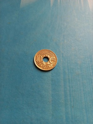 Franta 10 Centimes 1925 foto