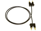 Cablu Masurare Mueller BU-P2247-K-24, Mufa Banana Dubla 2mm, 0.61m, 1kV, Negru
