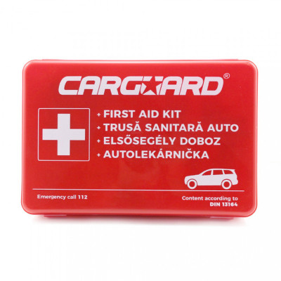 Trusa medicala auto Carguard, 45 accesorii, conforma standard European DIN13164 foto