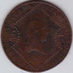 1. Austria 15 Kreuzer 1807 A Viena moneda URIASA diametru 36 mm