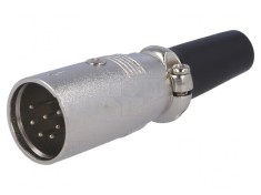 Mufa XLR Tata 7 Pin Drept Pe Cablu foto