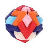 Pusculita in forma de minge puzzle 3D, multicolor, 16,5 x 16,5 x 16,5 cm