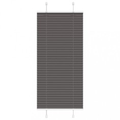 vidaXL Jaluzea plisată negru 60x150 cm Lățime țesătură 59,4cm poliester