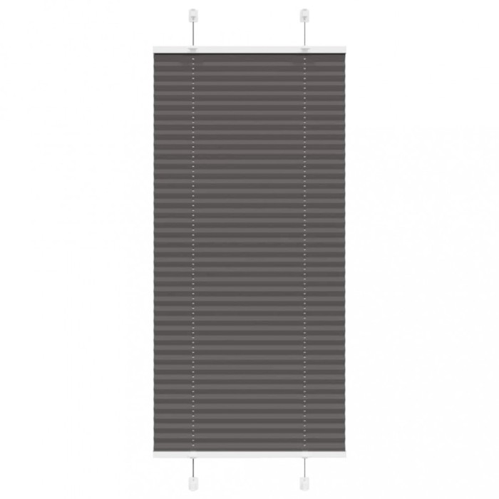 Jaluzea plisată negru 65x100 cm Lățime țesătură 64,4cm poliester