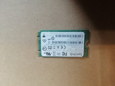 HP SanDisk U110 M.2 32GB SSD 727242-001 HP EliteBook 840 850 G1 &amp;amp; G2 740 745 G1 foto