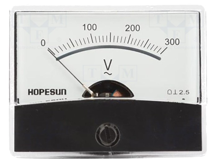 Voltmetru pe panou compact