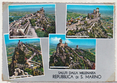 bnk cp San Marino - Vedere - circulata 1973 catre Romania foto