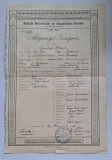 București 1914 &ndash; Abgangs-Zeugnis, Deutsche Oberrealschule der Evangelischen Gemeinde
