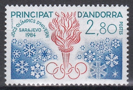 Andorra franceza 1984 - Jocurile Olimpice de iarnă - Saraievo, MNH