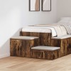 Dulap de depozitare vidaXL, Stejar afumat, 108x41x40 cm, Lemn compozit