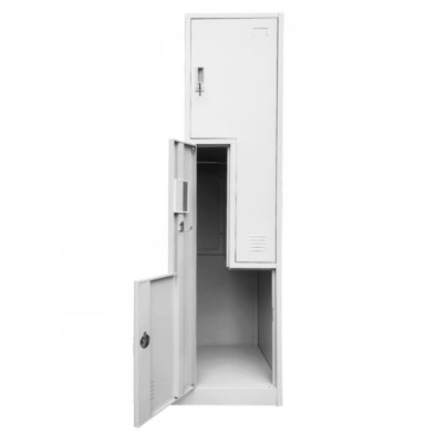 Vestiar metalic Premium 2 usi Z (1x2) 400x500x1800 mm (LxlxH), Asamblat, PLUS foto