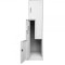 Vestiar metalic Premium 2 usi Z (1x2) 400x500x1800 mm (LxlxH), Asamblat, PLUS