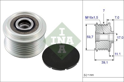 INA 535 0053 10 Sistem roata libera, generator foto