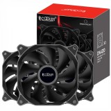 SET 3 VENTILATOARE PCCOOLER, 120mm, 1200 RPM, LED , conector 3 pin, &quot;DN120 3 IN 1&quot;