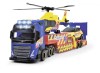 Dickie Set Transporter 3 Vehicule Salvare: Camion Volvo, Elicopter Airbus, Masina, Lumini+Sunete, 3+, ABS, Plastic, Metal