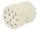 Conector M23 12-Pin Mamă Lipire 200V 8A
