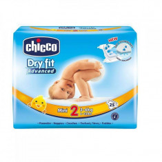 CHICCO Scutece nr 2 Dry Fit Mini, 3-6kg x 25 buc 07171-7