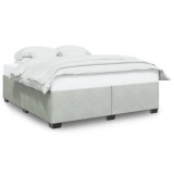 Cumpara ieftin Cadru de pat fara saltea, gri deschis, 180x200 cm, catifea